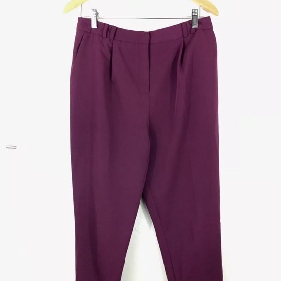 ASOS Pants - ASOS Purple High Waist Straight Leg Pants